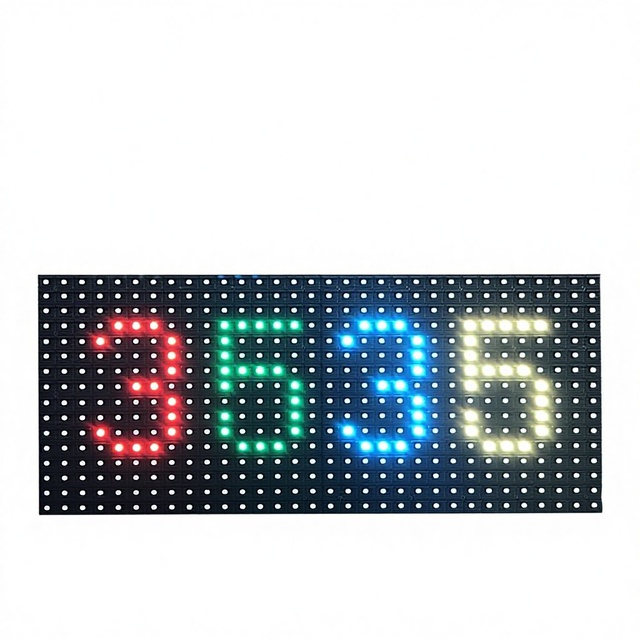 High Brightness P10 Full Color Outdoor LED Display Module 320x160MM IP65 Waterproof Sunlight Readable Digital Signage 1Year