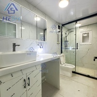 Casa Contenedor Prefabricada Expandible de Alta Calidad de 40 y 20 Pies, con 1, 2, 3, 4 o 5 Dormitorios, Moderna, Móvil, Tipo Cabaña