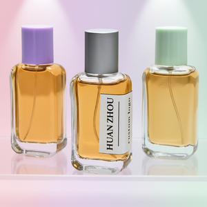 Luxury 30ml Clear Glass Perfume Bottle <strong>Multicolored</strong> Screw Cap Empty Cosmetic Packaging Screen Printing Hot Stamping Unique Shape - Product Image 2