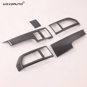 Cubiertas de Consola Central con GPS de Fibra de Carbono para Autos F-150 2015-2020, Marco de Ventilación Central, Accesorios Interiores - Product Image 4