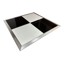 Pista de Baile Portátil Redonda, Moderna, Profesional, Resistente al Fuego, de Alto Brillo, para Decoración de Bodas y Eventos, Venta al Por Mayor