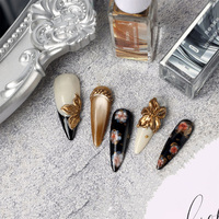 Vernis à ongles liquide métallique effet marbré or et argent, écologique, séchage rapide, échantillon gratuit