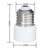E26 E27 Lampenfassung zu US-Steckdose Adapter, Glühbirnen-Schraubsockel auf Amerikanische 3-Pol-Steckdose Umwandlung, Glühbirnenfassung Steckeradapter