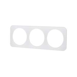 Placca da parete in vetro bianco a 3 interruttori, design elegante e moderno, ideale per controllare l'illuminazione e migliorare l'ambiente. - Product Image 1