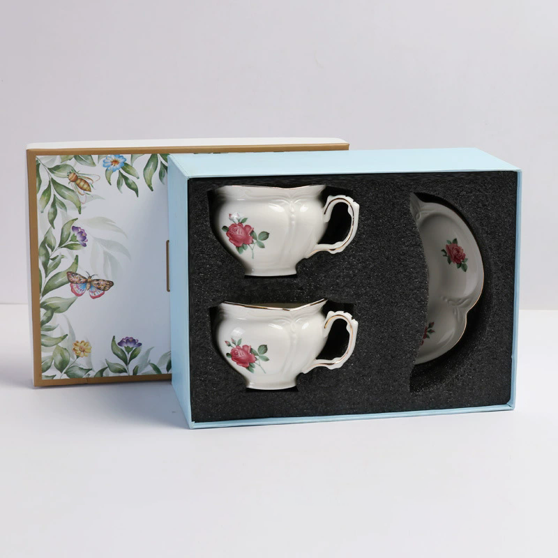 double cup and saucer