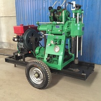 Foreuse de puits portable XY pour usage domestique avec pompe et moteur, équipement mobile hydraulique pour l'exploration de puits