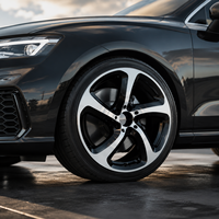 Jantes en alliage d'aluminium AL de haute qualité 18 pouces 5x112, design multi-rayons en maille, noir brillant, vente flash pour Mercedes Benz