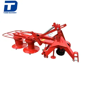 Farm Use Tractor Mounted Mower Rotary lawn mower Two disc cutter Drum Mower for alfalfa cut