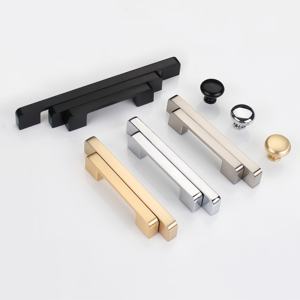 Maniglia <span class=keywords><strong>a</strong></span> Incasso Regolabile in Alluminio Nero Opaco per Ante Scorrevoli di Armadi, Cassetti da Cucina e Guardaroba - Product Image 2