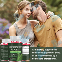 Complément alimentaire en gommes de palmier nain SUNI OEM ODM à marque privée pour la santé de la prostate des hommes et la vitalité masculine, vente en gros