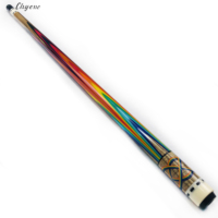 Queue de billard coréenne Chyone Custom Zyoumon, arc-en-ciel, 3 coussins, queue de billard