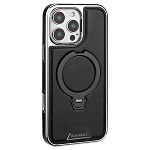 Étui de téléphone <span class=keywords><strong>en</strong></span> <span class=keywords><strong>cuir</strong></span> magnétique d'affaires <span class=keywords><strong>pour</strong></span> <span class=keywords><strong>iPhone</strong></span> 17 Air 16 <span class=keywords><strong>Pro</strong></span> <span class=keywords><strong>Max</strong></span> 15 Plus 14 13 <span class=keywords><strong>12</strong></span> 11 360 ° Rotation anneau support antichoc couverture - Product Image 1