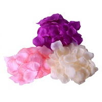 Pétales de rose en soie, pétales artificiels, confettis pour mariage, fête, Saint-Valentin, décoration artistique romantique, confettis de table, rouge, 500g
