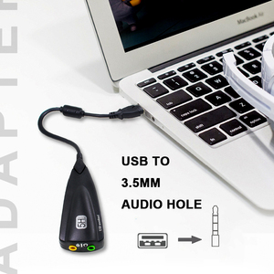 Petite <span class=keywords><strong>carte</strong></span> <span class=keywords><strong>son</strong></span> de studio en alliage d'aluminium de <span class=keywords><strong>bonne</strong></span> qualité, interface audio, <span class=keywords><strong>carte</strong></span> <span class=keywords><strong>son</strong></span> usb 7.1 pour ordinateur portable - Product Image 5