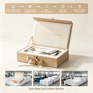 Custom Silver Foil Stamped Rigid Gift Box Die Cut Foam Insert Luxury Packaging For Skincare <b>Wedding</b> PR Gift Sets Wholesale - Product Image 3