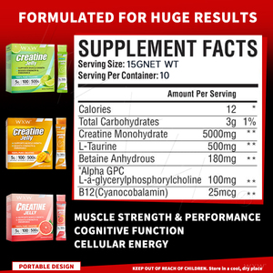 Creatina en Gel de Alta Potencia 5000mg por Porción Mejora la Potencia Explosiva Reduce la Fatiga Muscular Absorción Rápida para el Ejercicio Diario - Product Image 4