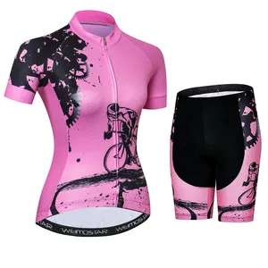 Изготовленный на заказ Женский Oem комплект велосипедных Джерси с коротким рукавом быстросохнущая велосипедная Униформа шлем горный велосипед короткий костюм