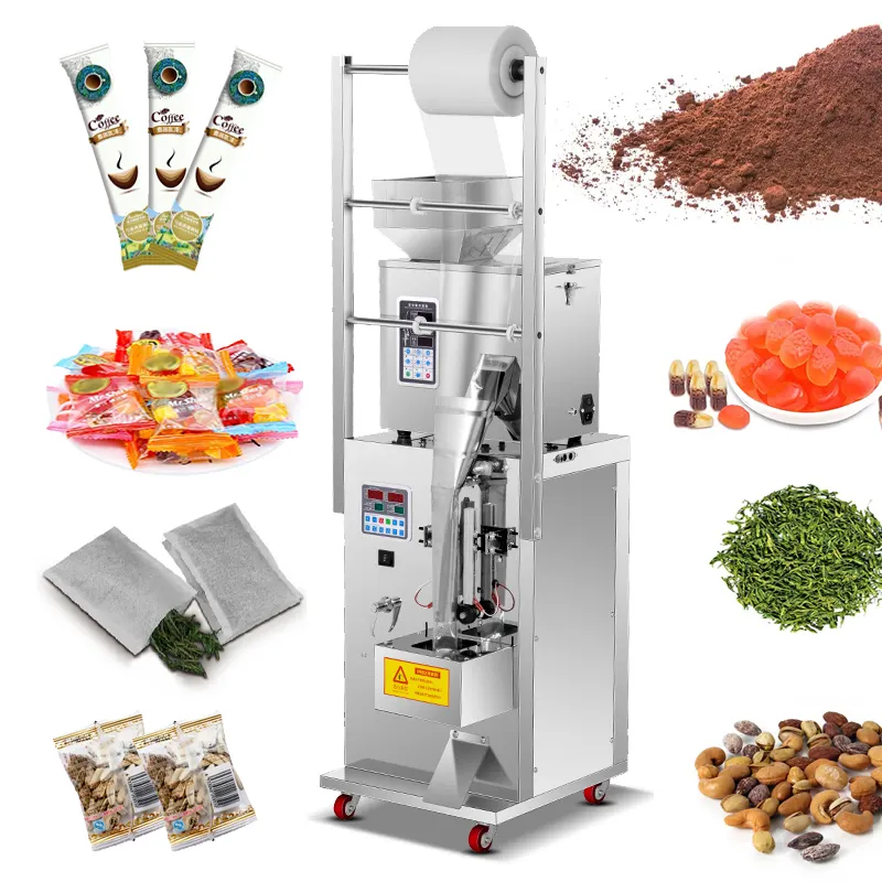 Automatic small vertical food packing machine coffee powder filling bags sachet packaging machine for small business
