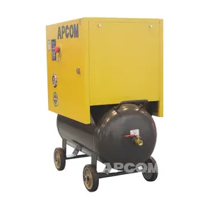 APCOM Baru Konformasi Fase Tunggal Rotary Screw Air Compressor 4 Kw 5 Hp 0.5m 3/Min 18 Cfcm 8bar