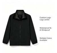 Veste Softshell Homme Personnalisée Nouvelle Collection Automne – Vêtement de Sport Tendance à Manches Longues, Col Montant et Fermeture Éclair pour Activités de Plein Air