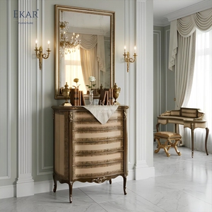 Commode haute en marqueterie <span class=keywords><strong>Fontainebleau</strong></span> |   Commode à six tiroirs de style classique français pour chambre à coucher |   Meubles EKAR - Product Image 3