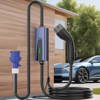 Nouveau chargeur de véhicule électrique JET 7,5 kW Type 2 Prise CEE 32A Portable avec sac de rangement pour véhicule électrique pour une utilisation à domicile et en extérieur