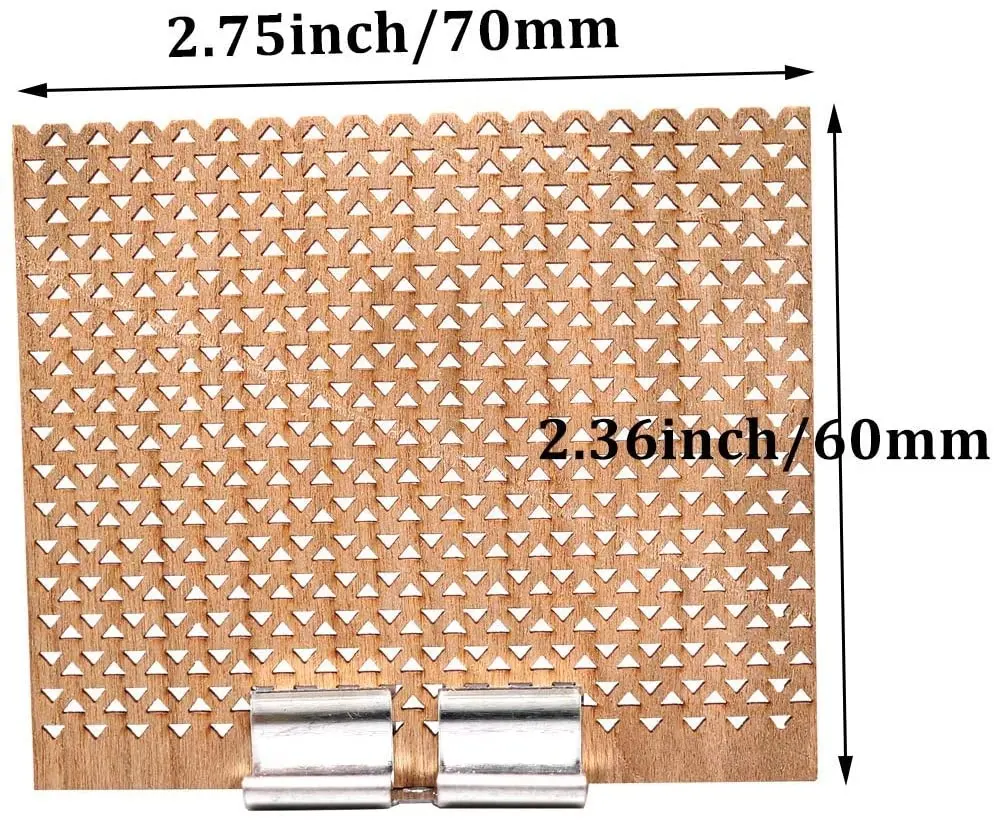 GDJIEDE 70mm 폭 * 60mm 고도 새로 & 유일한 나무로 되는 심지, 정연한 디자인 목제 심지 초 심지