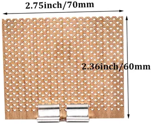 GDJIEDE幅70mm * 高さ60mm新しくてユニークな木製ウィック、スクエアデザインの木製ウィックキャンドルウィック