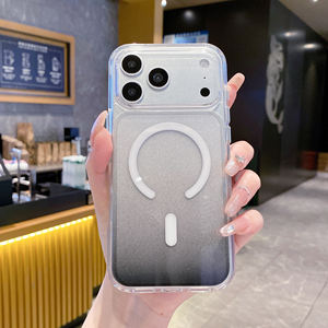 Fundas Magnéticas Brillantes para iPhone 16Plus, 15ProMax, 14ProMax, 13Pro, 12, 11, Protección Inalámbrica, Carcasa Trasera para iPhone 17 - Product Image 3