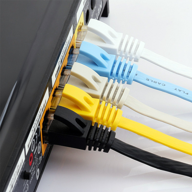 Stable Signal Cat8 Cat7 Cat6 Cat5e High Speed RJ45 Patch Cable 1m 3m 5m Copper CCA Computer Network Connection Wire Test Passed
