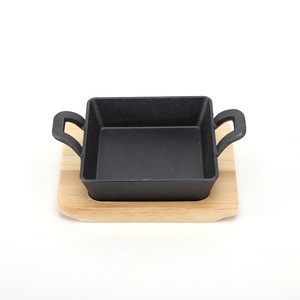 热销小型铸铁烤炉顶烤盘方形不粘涂层环保现代炒板油炸 - Product Image 2