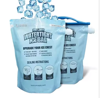 Sac isotherme personnalisé de 5 lb, grand format, étanche, pour garder les aliments au frais, idéal pour les glaçons réutilisables, emballage pour glacières