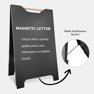 जेएच-मैक व्हाइट ए-बोर्ड फ्रीस्टैंडिंग मेटल ए-फ्रेम साइडवॉक साइन सैंडविच बोर्ड कैफे, दुकानें, बार रेस्तरां के लिए - Product Image 1