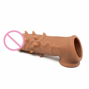 Thực Tế Dương Vật Giả Tay Áo Chất Lỏng Silicone Dildo Bao Cao Su Extender Tái Sử Dụng Bao Cao Su Kích Thước Lớn Người Lớn Đồ Chơi Cho Nam Giới - Product Image 4