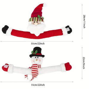 Hot Selling <b>Christmas</b> Decor Stereoscopic Cartoon Curtain Decoration Old Snowman Home Curtain Door Curtain Buckle - Product Image 2