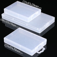 Boîte de rangement carrée ou rectangulaire en plastique transparent SUNSHING pour mini articles, cosmétiques, perles, emballage avec couvercle