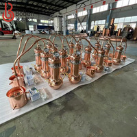 Alambic domestique compact Boben en cuivre 2L-10L, extracteur d'huiles essentielles électrique automatique chauffé à la vapeur, équipement de distillation