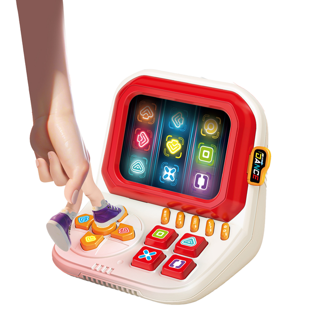 2025 New Finger Dance Machine Fun Handheld Puzzle Games Children's Sensory Toys with Music and Lights