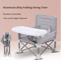 Chaise haute bébé pliable et réglable Xin Jie en plastique, portable, pour bébés de 3 mois et plus, pour les repas en déplacement