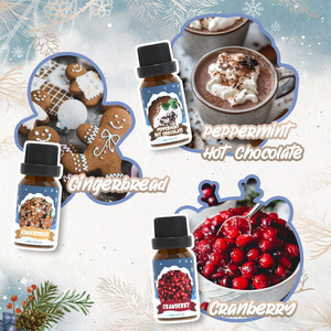 Lot de 6 Huiles Parfumées <span class=keywords><strong>d</strong></span>'Hiver en Gros : Pin Forêt, Cannelle, Menthe Poivrée, Chocolat, <span class=keywords><strong>Pain</strong></span> <span class=keywords><strong>d</strong></span>'<span class=keywords><strong>Épices</strong></span>, Canneberge pour Bougies et Diffuseurs <span class=keywords><strong>à</strong></span> Bâtonnets - Product Image 3