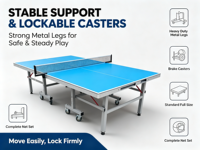 Table de ping-pong pliable en aluminium