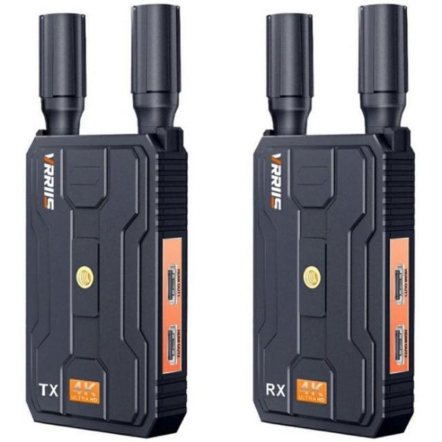 VRRIIS 097 4K 200M HD HMI Wireless Extender Kit Audio Video Wireless Transmitter Receiver for Outdoor Events Live Streaming