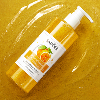 SADOER Lotion de Bain Naturelle Végane Hydratante Parfumée au Parfum d'Orange avec Extrait d'Orange Effet Blanchissant Gel Douche en Gros