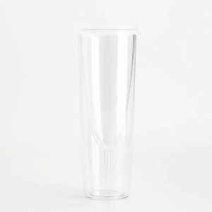 Bicchiere da vino con isolamento a doppia parete in acrilico trasparente per ristorante di nozze - Product Image 1