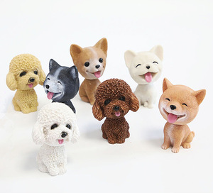 Figurines de chien à tête de Bobbleheads, personnage de dessin animé, décoration de bureau de bureau de voiture personnalisée - Product Image 6