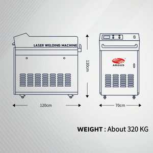 Macchina per la pulizia <span class=keywords><strong>Laser</strong></span> ARGUS 1000W per rivestimento di ruggine metallica e verniciatura su legno - Product Image 4