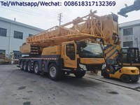 Grúa hidráulica usada de alta calidad QY100K-II de 100 toneladas con cilindro hidráulico MOOG, altura de elevación de 99 m - Modelo 2016