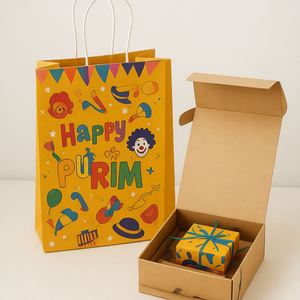 Bolsas de Papel Kraft Reciclables, Resistentes al Aceite, de Múltiples Capas, con Asas Retorcidas, para Envasado Personalizado de Alimentos como Pizza, Leche, Muffins y Comidas para Llevar - Product Image 6