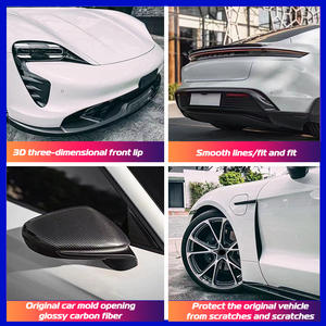 Kit carrosserie en fibre de carbone pour <span class=keywords><strong>porsche</strong></span> taycan mise à niveau vers les kits carrosserie Techart - Product Image 6