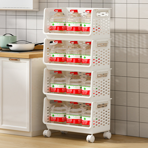 ชั้นเก็บของแบบหมุน4ชั้นดีไซน์แฟชั่นสำหรับใช้ในห้องน้ำและผักผลไม้ - Product Image 4